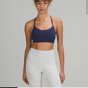 Lululemon Flow Y Nulu Bra, A-C Cups, Night Sea, Size 4